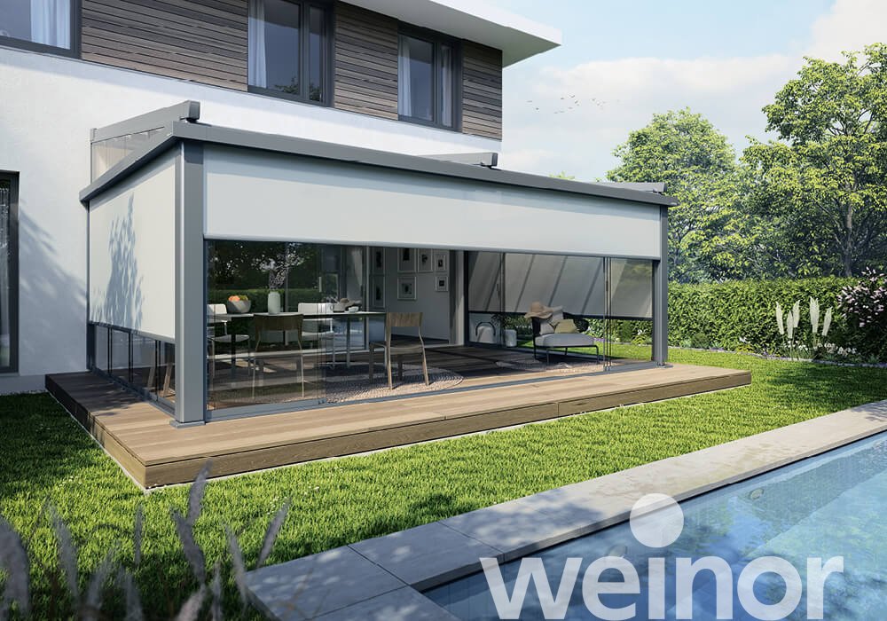 Pergola-zonwering weinor PergoTex II VertiPlus Modulariteit