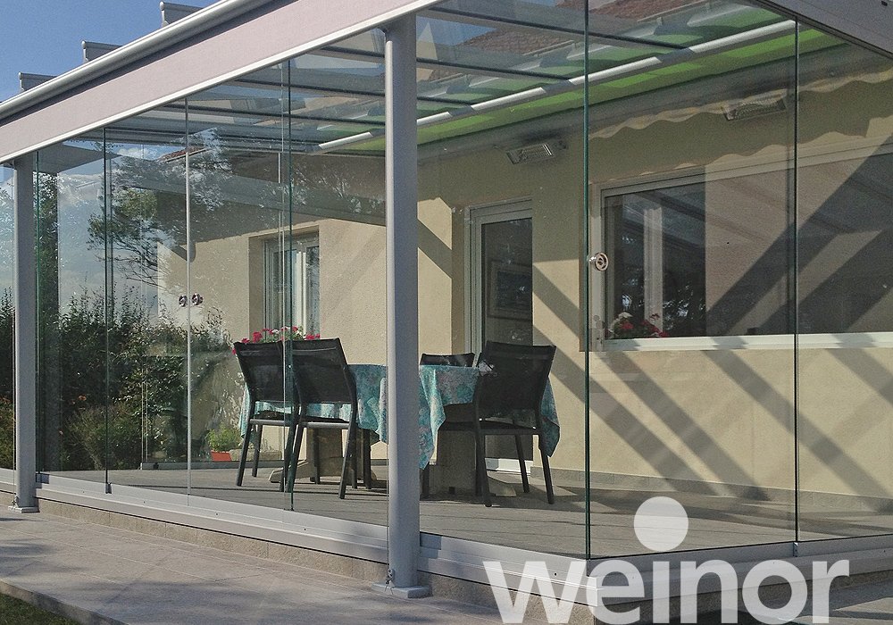 Glasoase® weinor ondergemonteerde zonwering