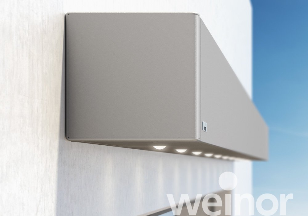 Zonneschermen weinor Kubata met ledverlichting, Close up