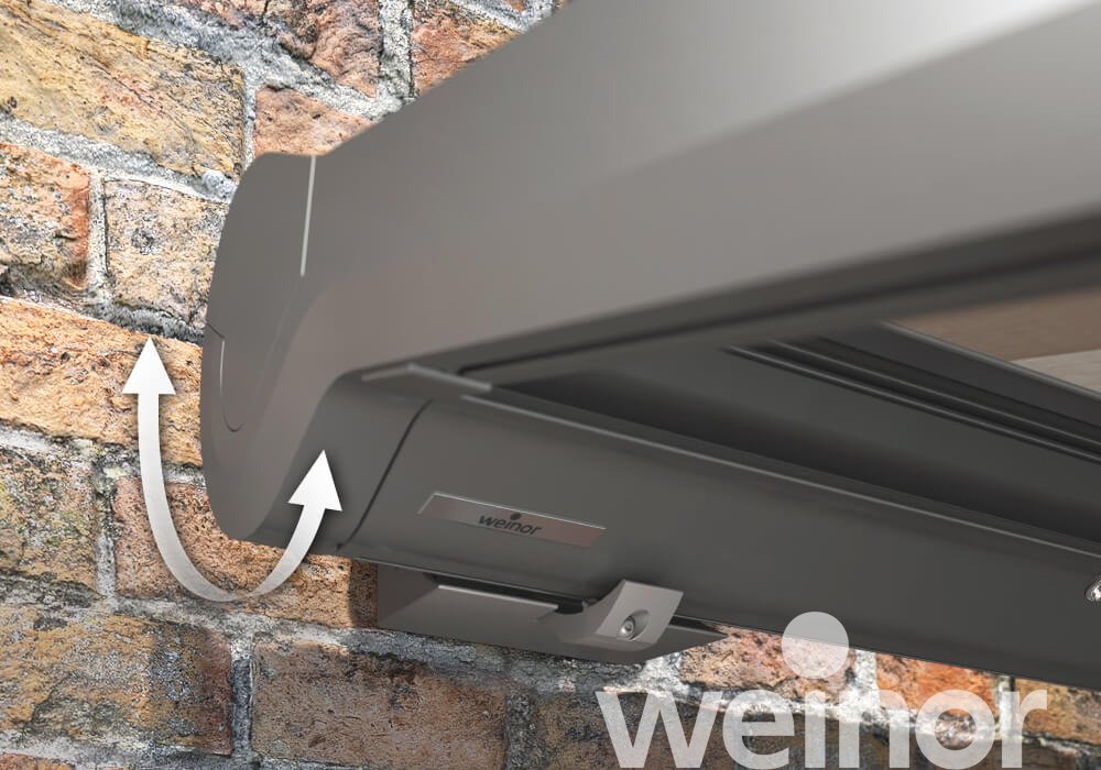 textiele pergola-zonwering weinor Plaza Viva Close up