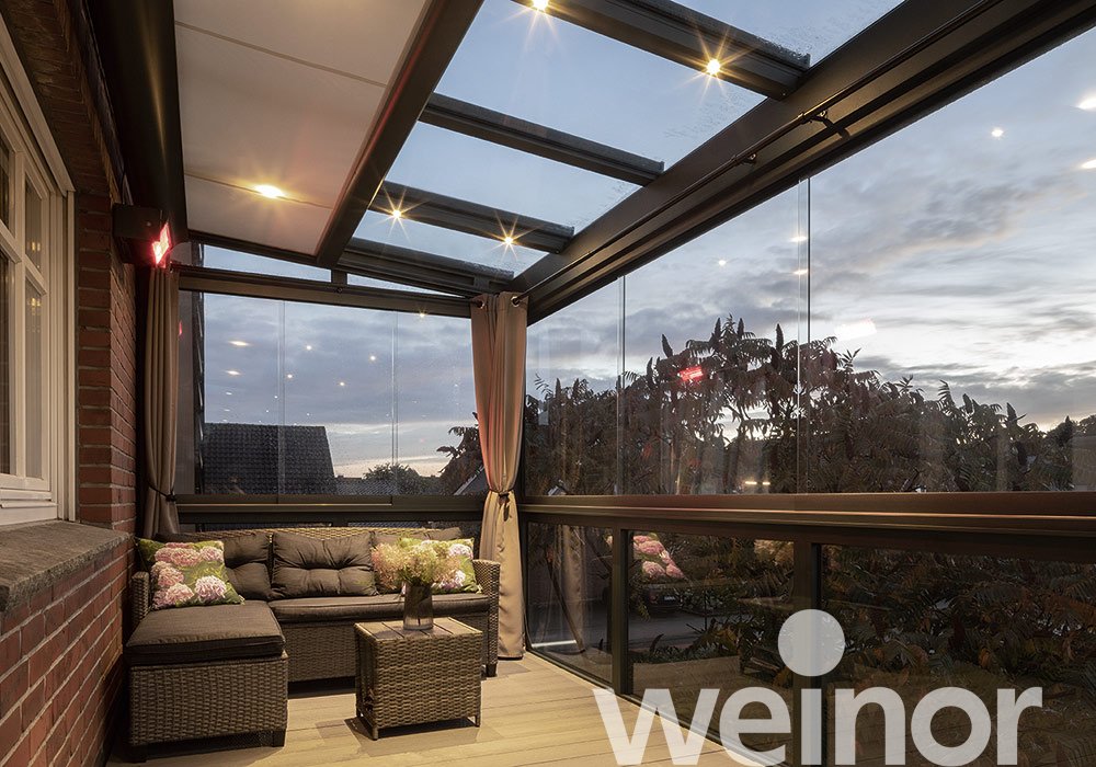Terrasoverkapping van glas weinor Terrazza Sempra Glasoase®