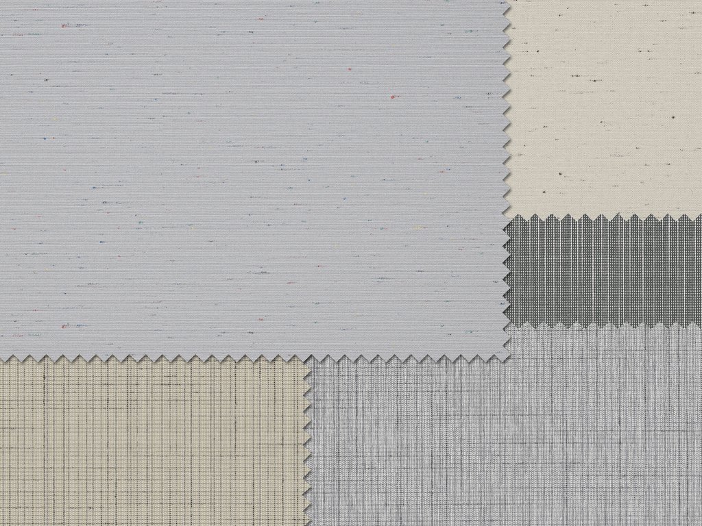 Textuur van verschillende stoffen in grijs- en neutrale tinten. Diverse patronen en lijnen zichtbaar. Textuur van verschillende stoffen in grijs- en neutrale tinten. Diverse patronen en lijnen zichtbaar.