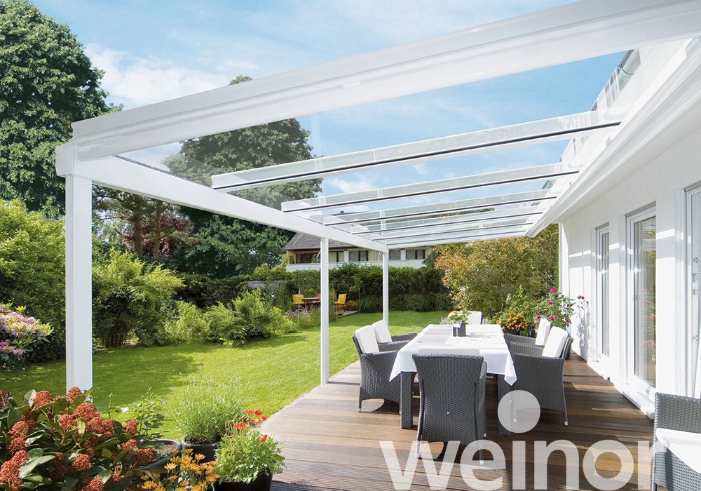 Terrasoverkapping van glas weinor Terrazza Originale zonder ledverlichting