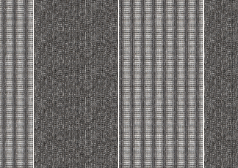 Zonweringdoek: pepper/white 30 (Dessinnr.: P | 8-001), Collectie: modern basics blue@, Aanzicht: Doorschijnend licht