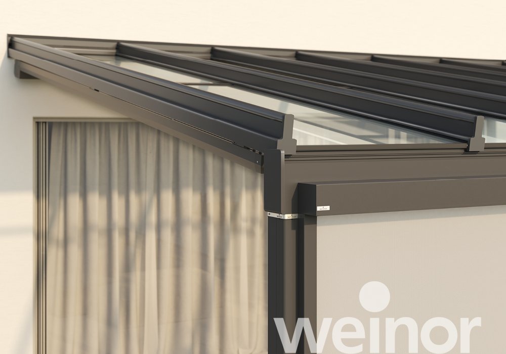 Terrasoverkapping van glas weinor Terrazza Sempra Close Up