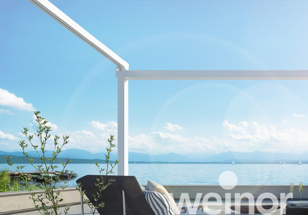Pergola-zonwering weinor PergoTex II Ingestuurde positie