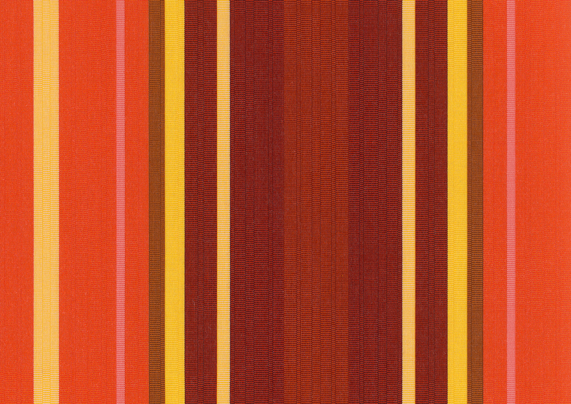 Zonweringdoek: cinnabar/yellow (Dessinnr.: A | 4-665), Collectie: hi hello!, Aanzicht: Doorschijnend licht