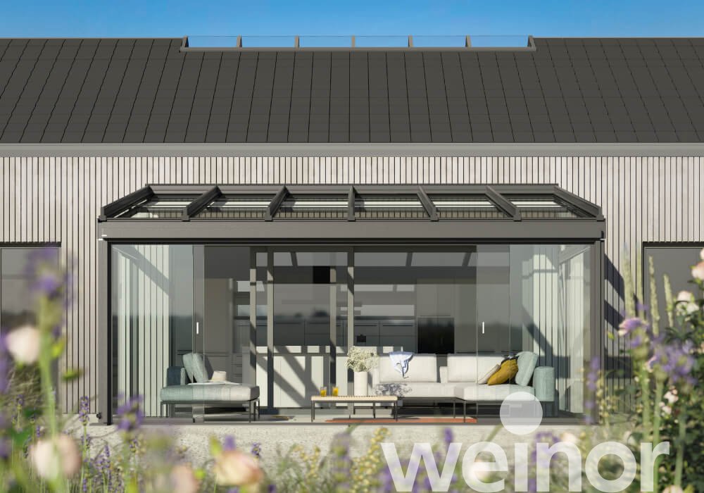 Terrasoverkapping van glas weinor Terrazza Sempra Glasoase®
