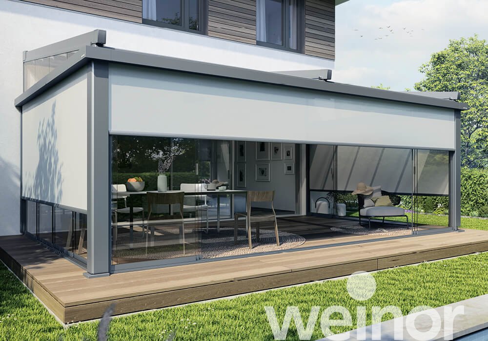 Pergola-zonwering weinor PergoTex II VertiPlus Modulariteit