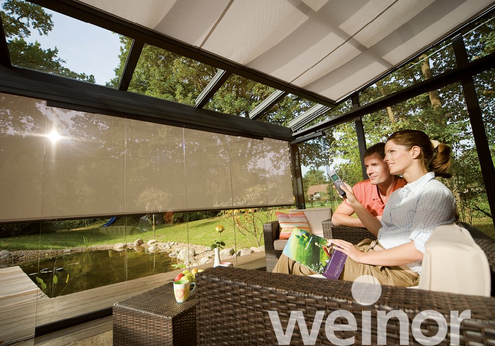 Glasoase® weinor ondergemonteerde zonwering