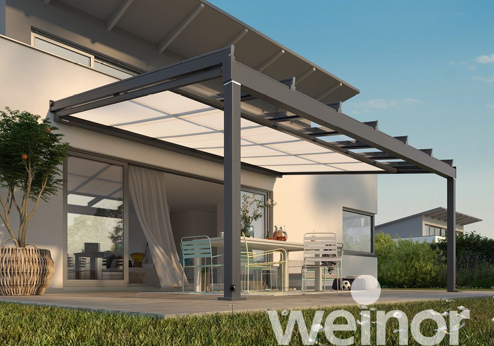 Terrasoverkapping van glas weinor Terrazza Sempra