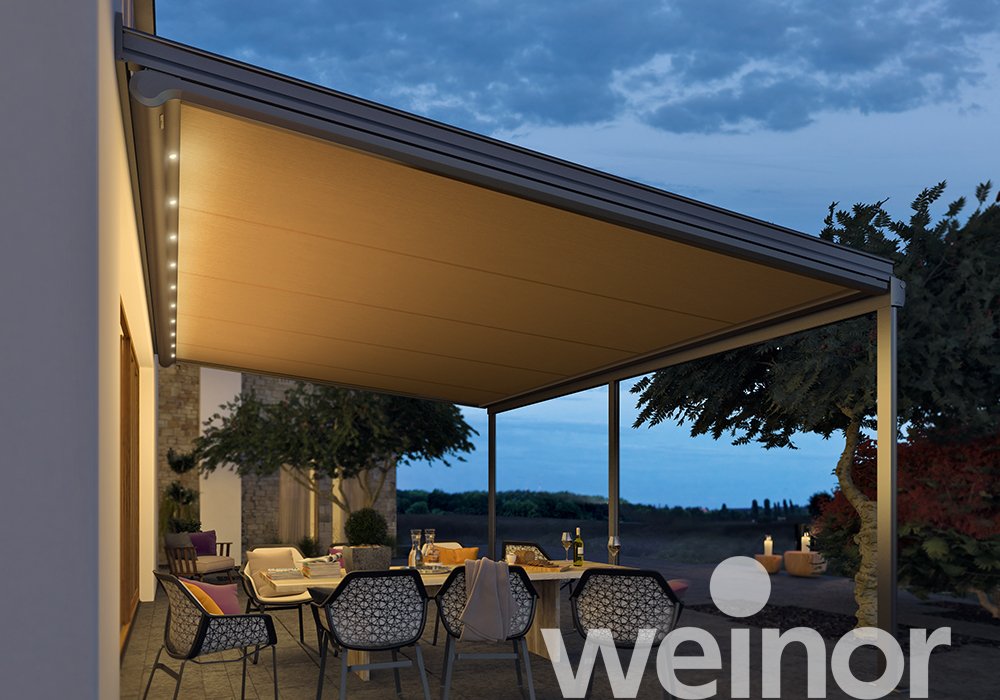 Serrezonwering weinor Sottezza met ledspots